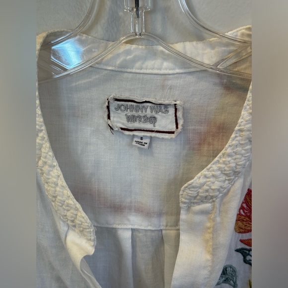 Johnny Was Embroidered Voyager Tunic Size Small - Picture 3 of 6